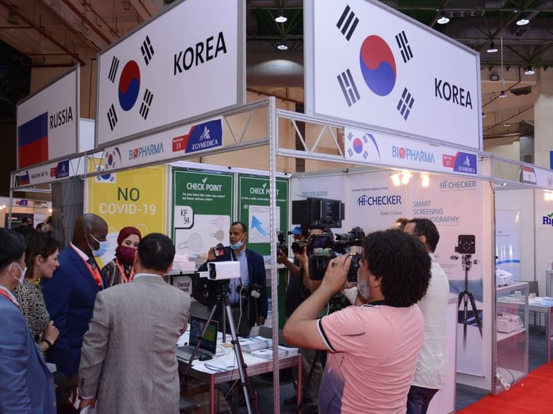 International country pavilions at EgyMedica